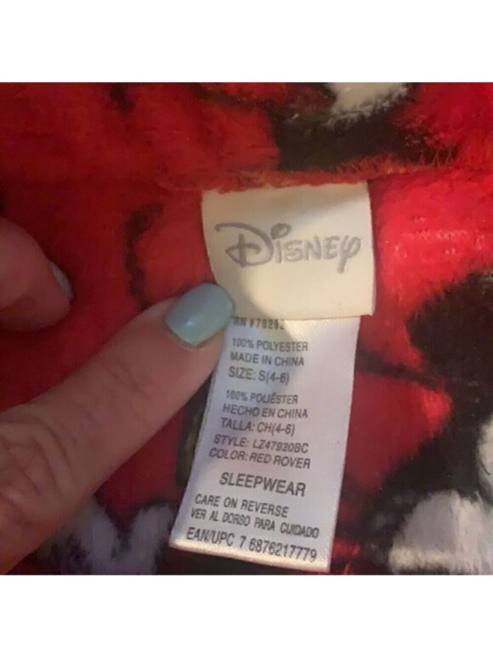 DisneyRed Mickey Mouse & Minnie Mouse Fleece Pajama Lounge Pants Sz Small - Picture 10 of 14
